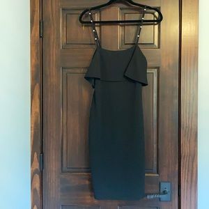 Lulus Size M Black Dress. Pearl detail on straps